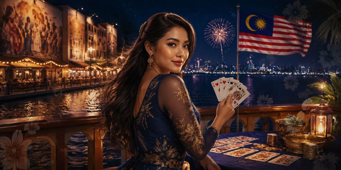 Pemain rummy gaya Melayu di Pulau Pinang dalam suasana kasino moden platform 422